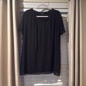 Lane Bryant Women’s Black Sparkly Blouse